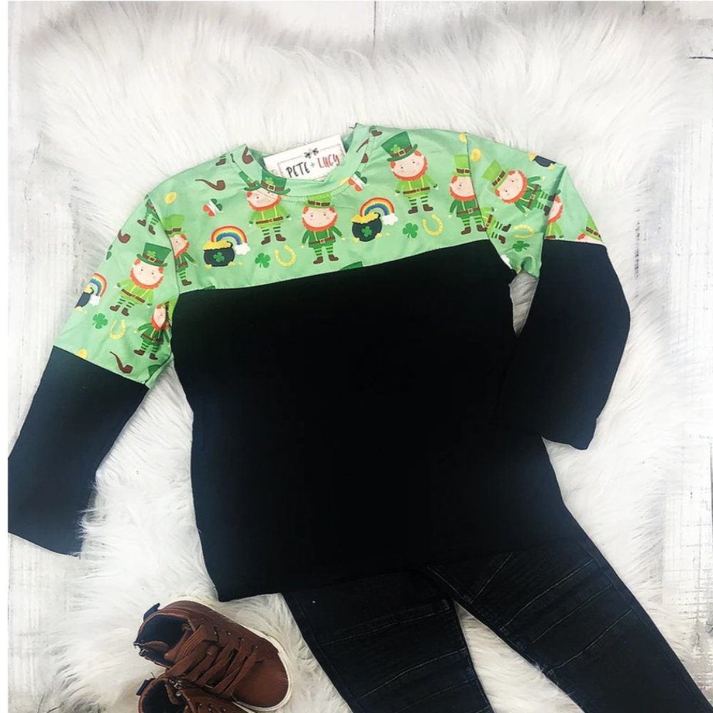 Boy's Lucky Leprechaun Shirt